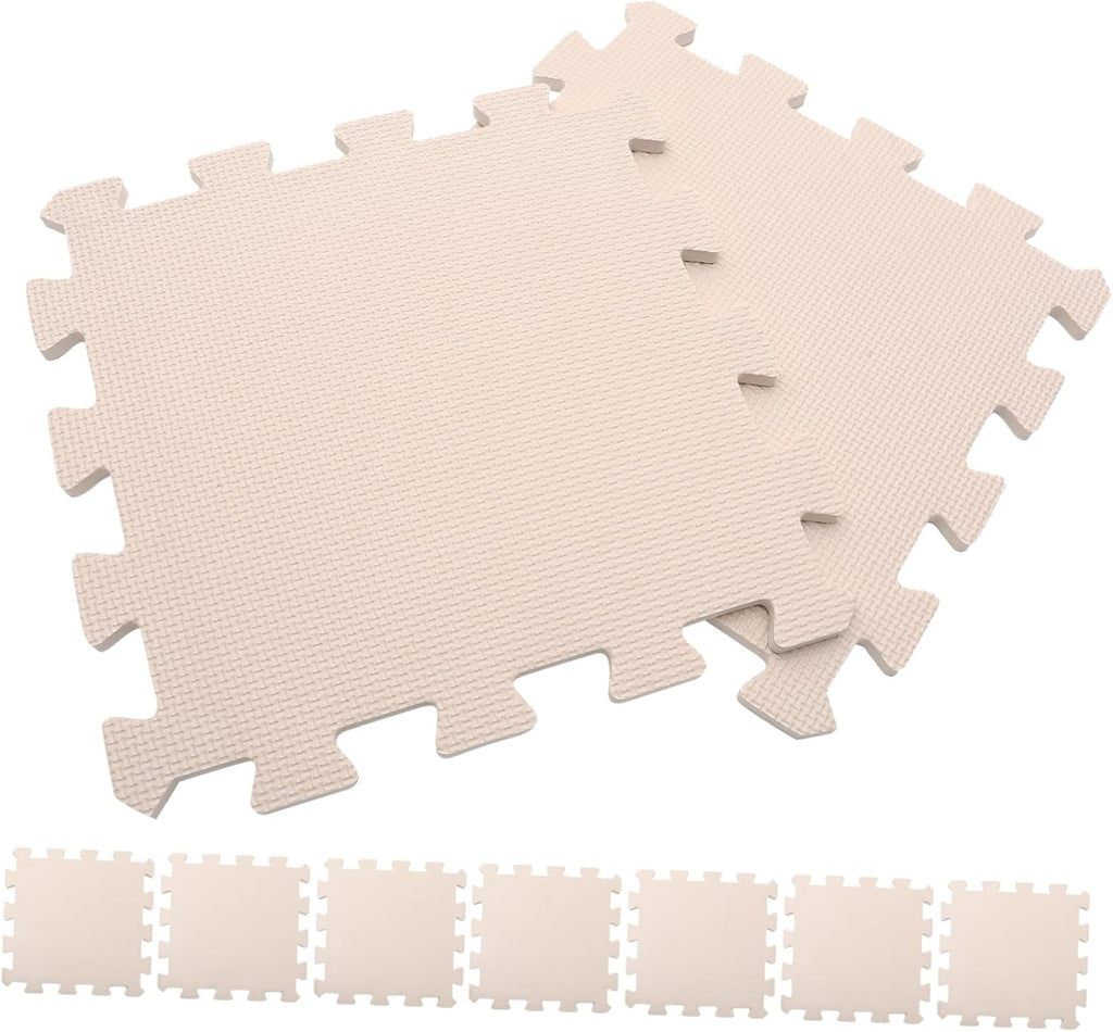 9 Piece Beige Foam Knitting Blocking Mat Replacement Set