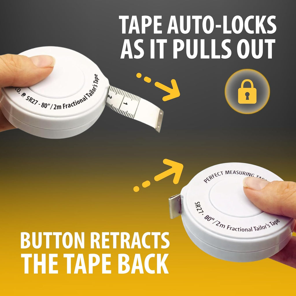 Perfect Measuring Tape - Premium Retractable Tailor’s Tape Measure &