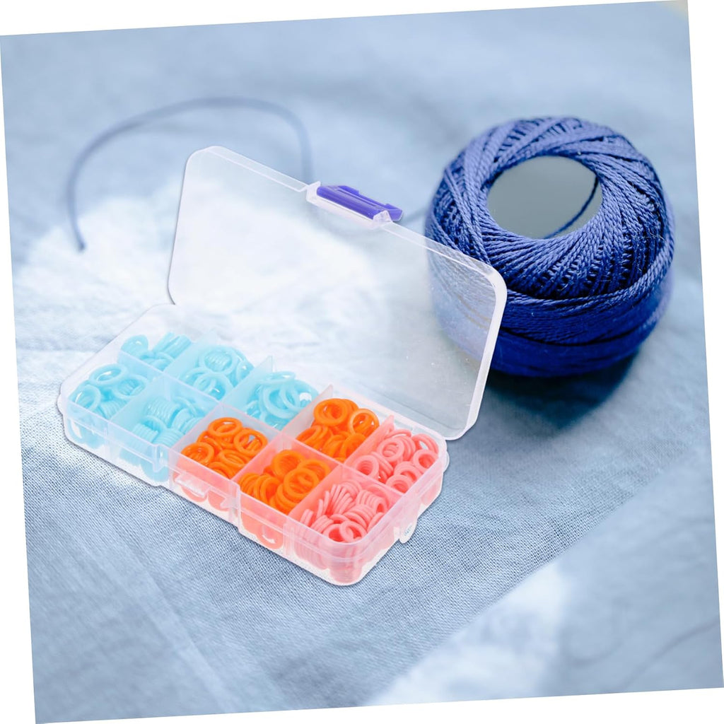 450 Piece Color Stitch Marker Rings for Knitting and Crocheting