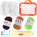 LOLIPPYY DIY Crochet Kit for Beginners, Potted Plant Craft Yarn Set