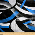jejeloiu Abstract Art Cotton Fabric 1 Yard