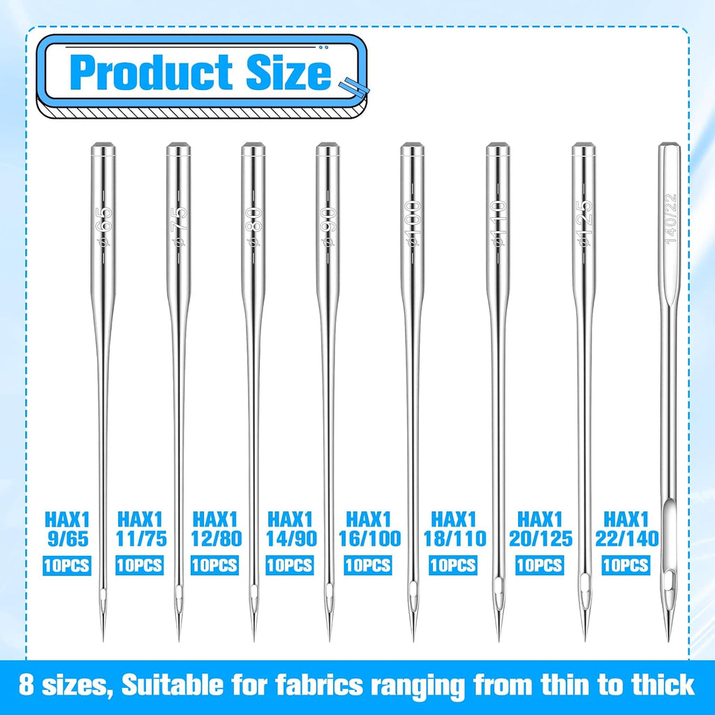 80 Pcs Heavy Duty Sewing Machine Needle Universal Sewing Machine