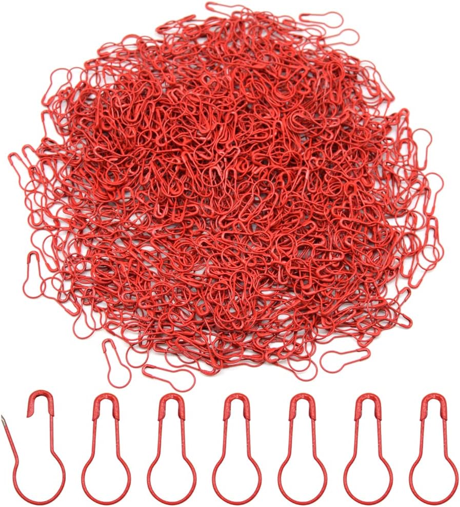 1000 Pcs Safety Pins Safety Bulb Pins for Crafts Metal Knitting Pins