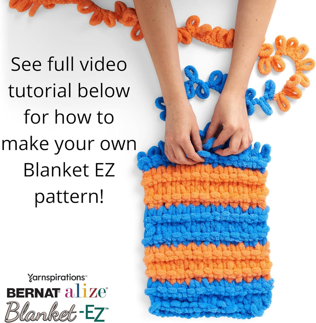 Bernat Alize Blanket-EZ Yarn, Denim Blues