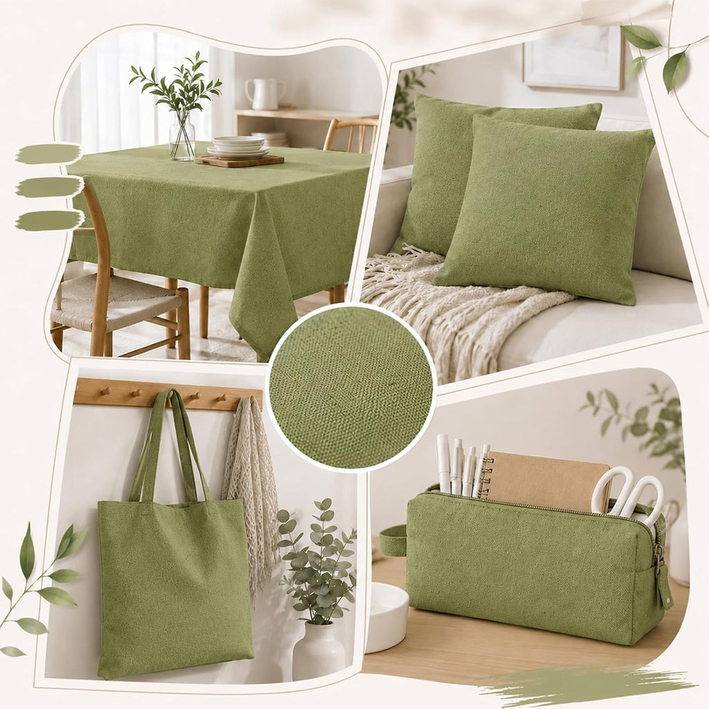 59" X 36"(1 Yard) Duck Cotton Canvas Fabric (Sage Green, 10oz)