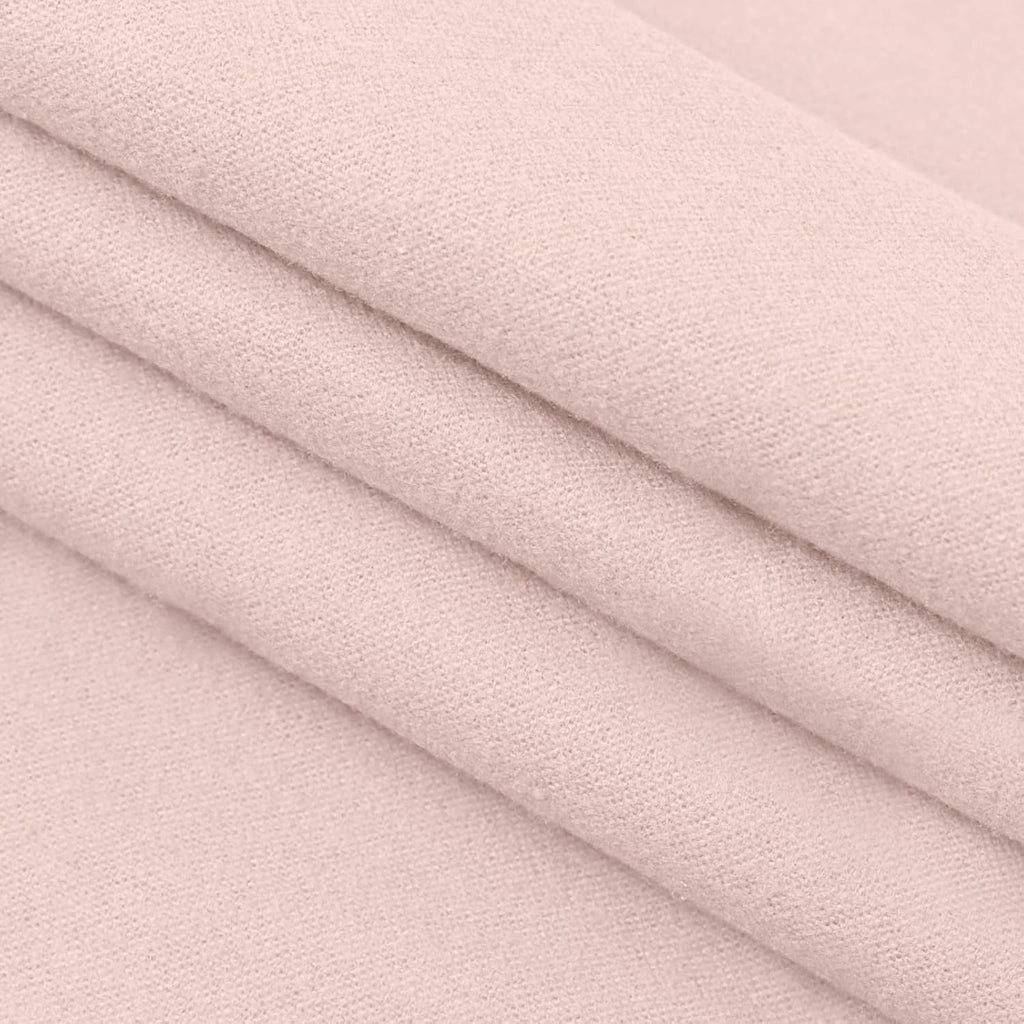 43.3" W Cotton Flannel Fabric Cut by the Yard, 190GSM Soft Brushed
