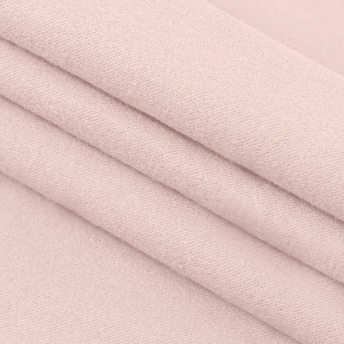 43.3" W Cotton Flannel Fabric Cut by the Yard, 190GSM Soft Brushed