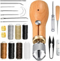 23PCS Sewing Awl Kit, Portable Leather Sewing Awl Thread Kit Leather