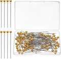 100 PCS Gold Pins Bouquet Pins Straight-Pins Sewing Gold Pin for