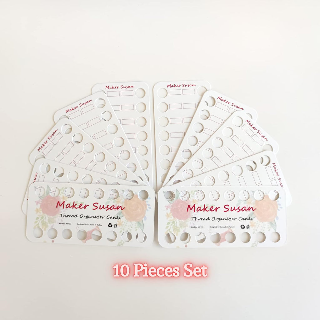 10 Pack Embroidery Thread Organizer Cards, Embroidery Floss Organizer
