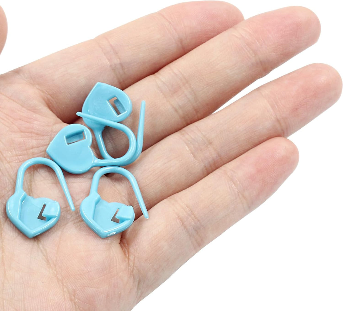 Litoexpe 200 Pcs Blue Knitting Stitch Markers