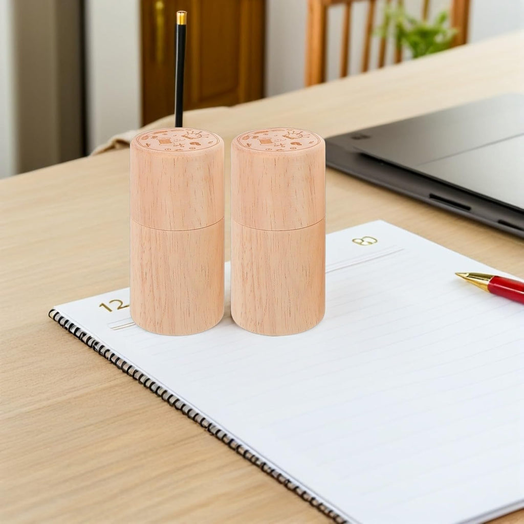 2pcs Portable Wooden Needle Case Holder for Embroidery Sewing
