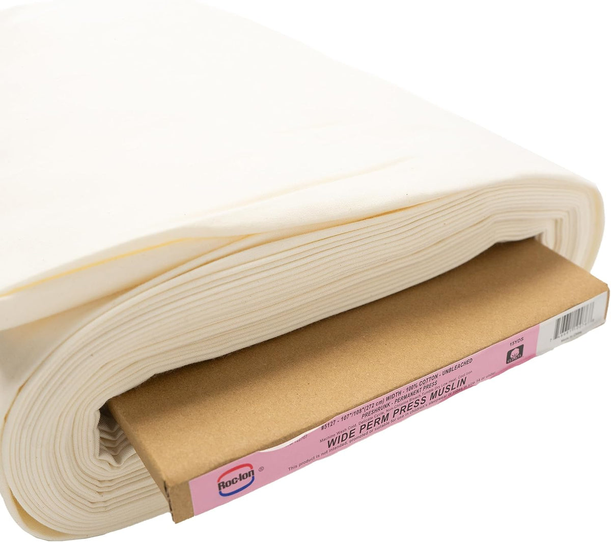 ROC-lon 107/108" 100% Cotton Unbleached Permanent Press, Cut by Yard
