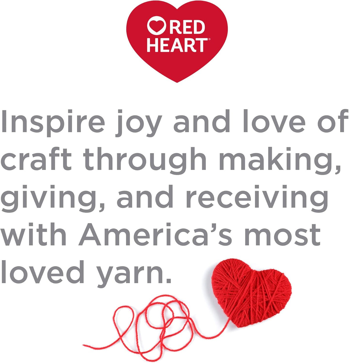 Red Heart with Love Acrylic Yarn for Crocheting, Evergreen, 3-Pack