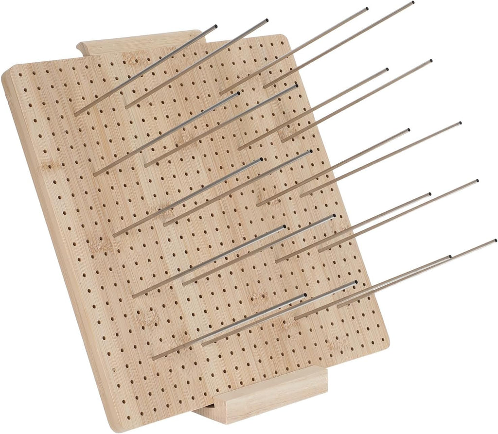 VINTORKY 1 Set Crochet Blocking Board with 20 Pins - Wooden Pinning