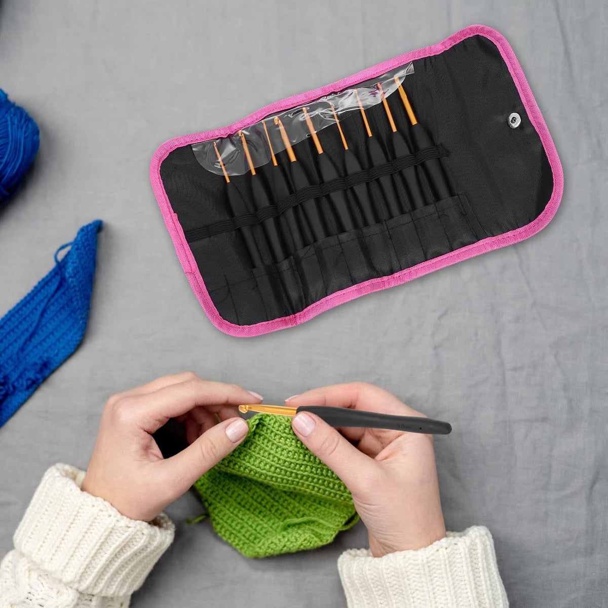 Yarn Craft Crochet Hooks for Beginners 9 Piece Set Winter Season