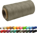 JeogYong 1mm Waxed Thread, 284 Yards 150D Flat Leather Sewing Thread