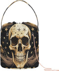 YETTASBIN Skull Yarn Storage Bag, Large Crochet Knitting Bag Organizer