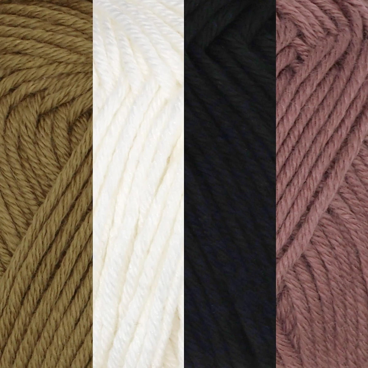 JubileeYarn Bamboo Cotton Sport Yarn - Shades of Achromatic - 4 Skeins