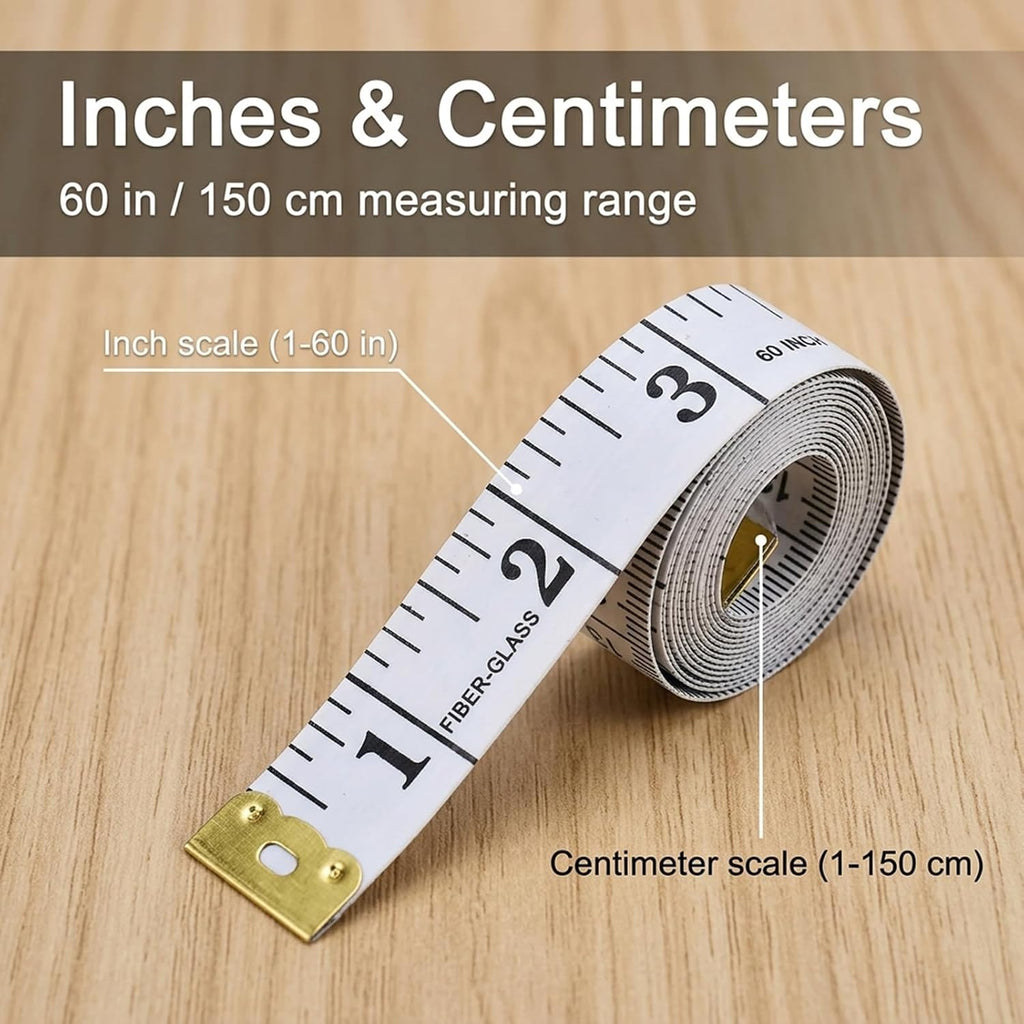 Tape Measures 3Pack, Soft Measuring Tape Double Scale 150cm/60inch