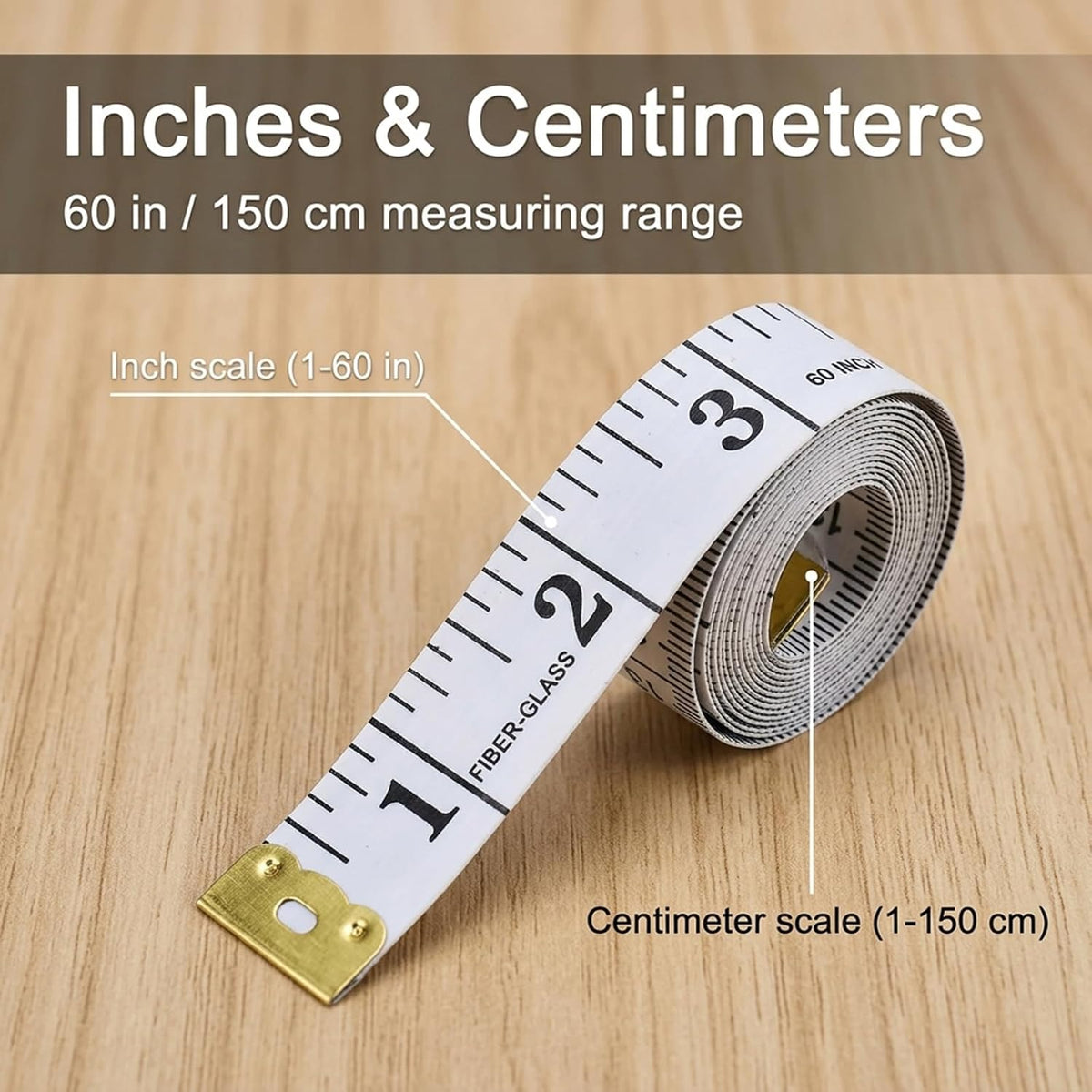 Tape Measures 3Pack, Soft Measuring Tape Double Scale 150cm/60inch
