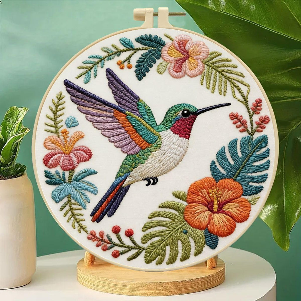 LACHLAND Embroidery Kit for Experienced Stitchers Hummingbird DIY