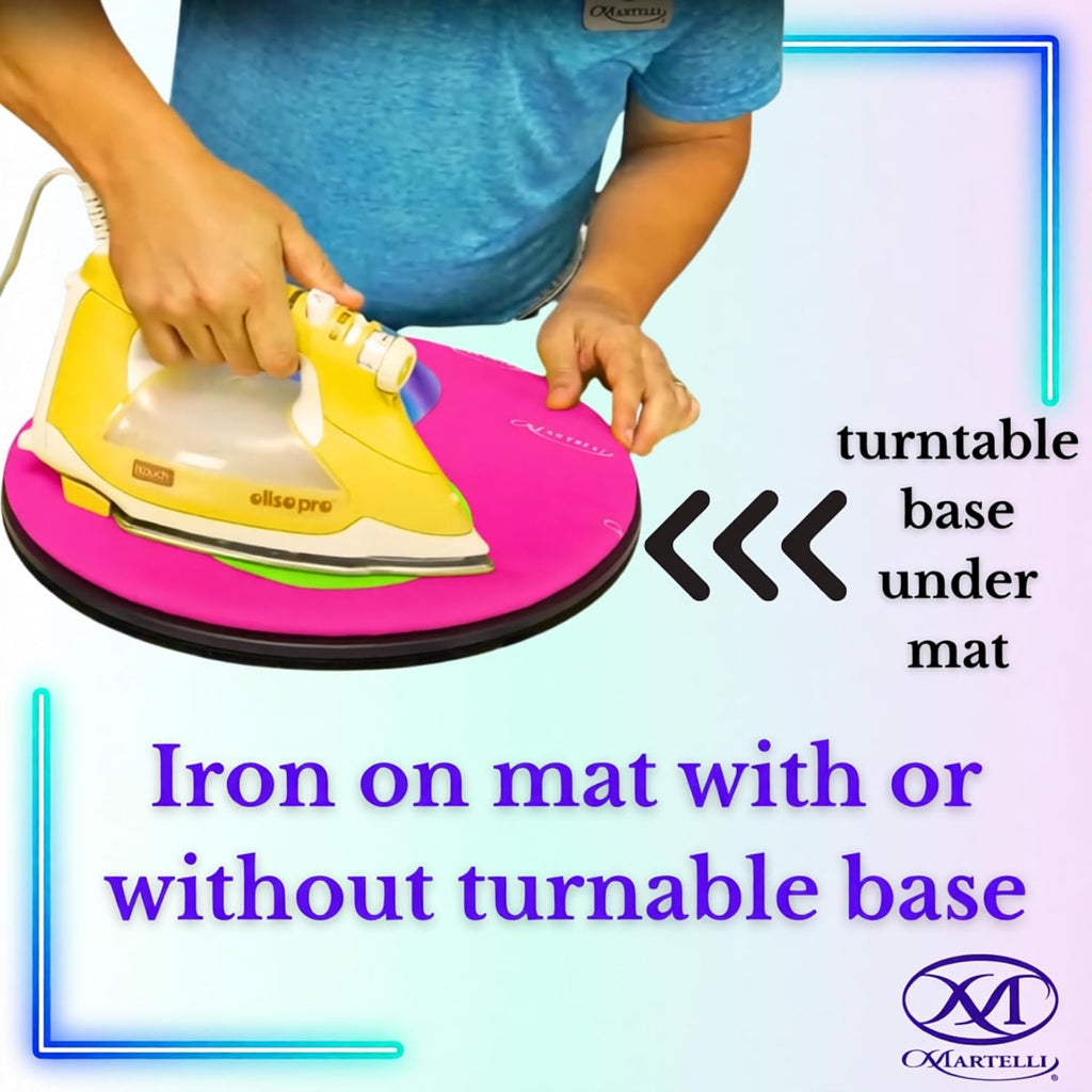 Martelli Round About 12-inch Turntable Set, Rotating Cutting Mat with