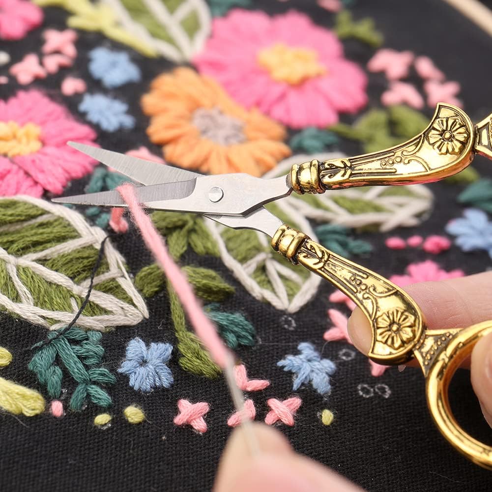 BUTUZE Embroidery Scissors Kit,European Antique Vintage Sewing