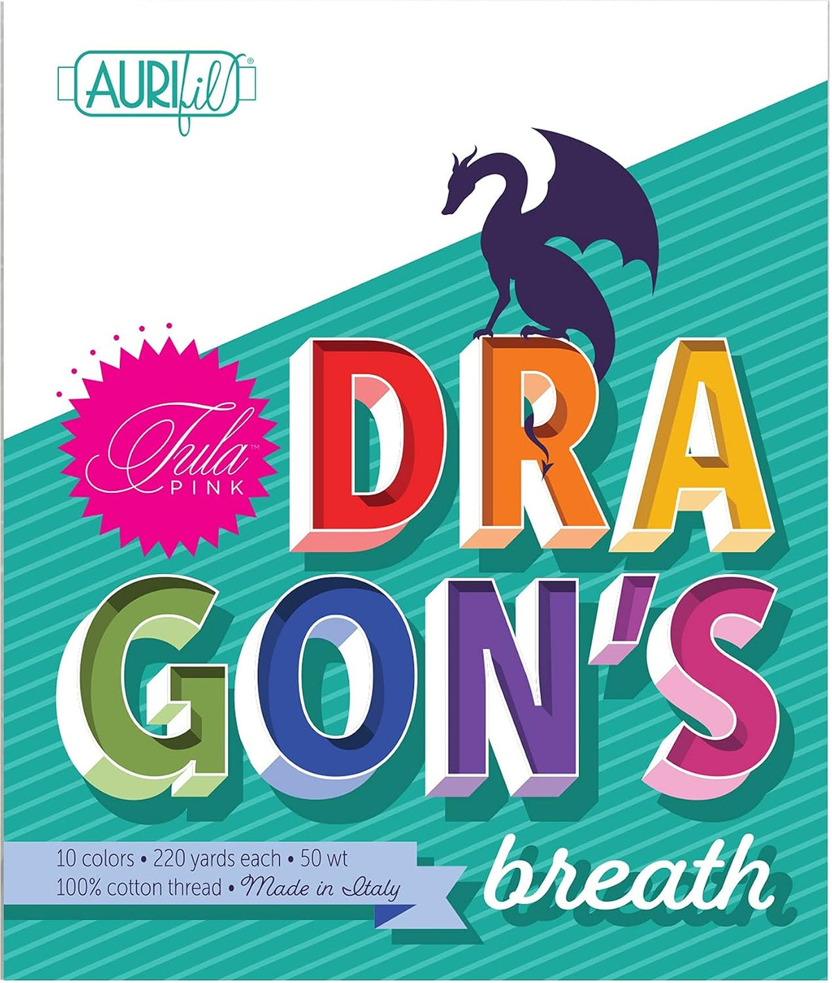 Aurifil Designer Thread Collection - Dragon's Breath by Tula Pink