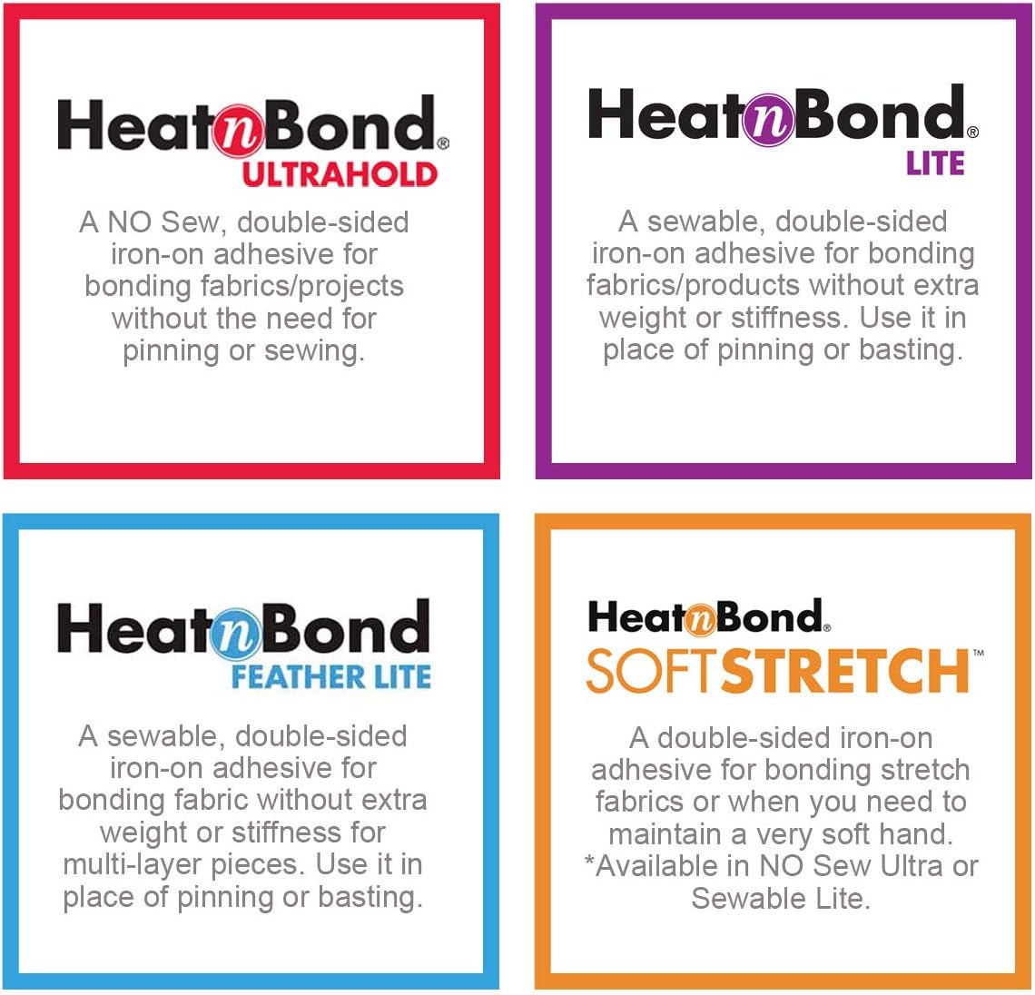 HeatnBond SoftStretch Lite Iron-On Adhesive Adhesive, 17 Inches