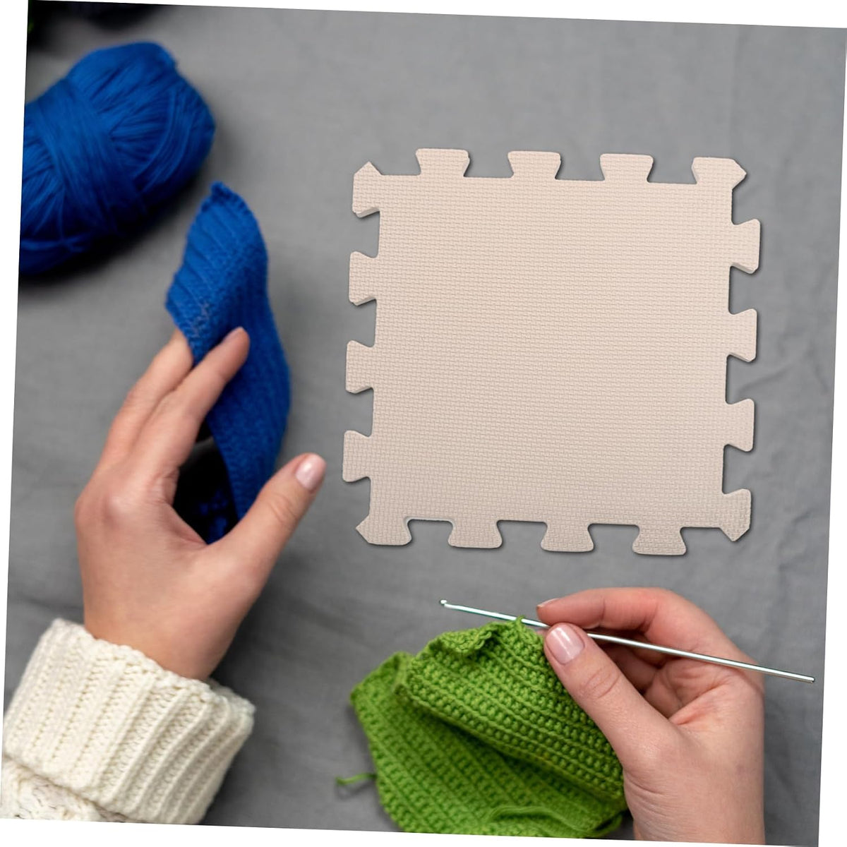 9pcs Knitting Blocking Mat Portable Foam Pad for DIY Felting