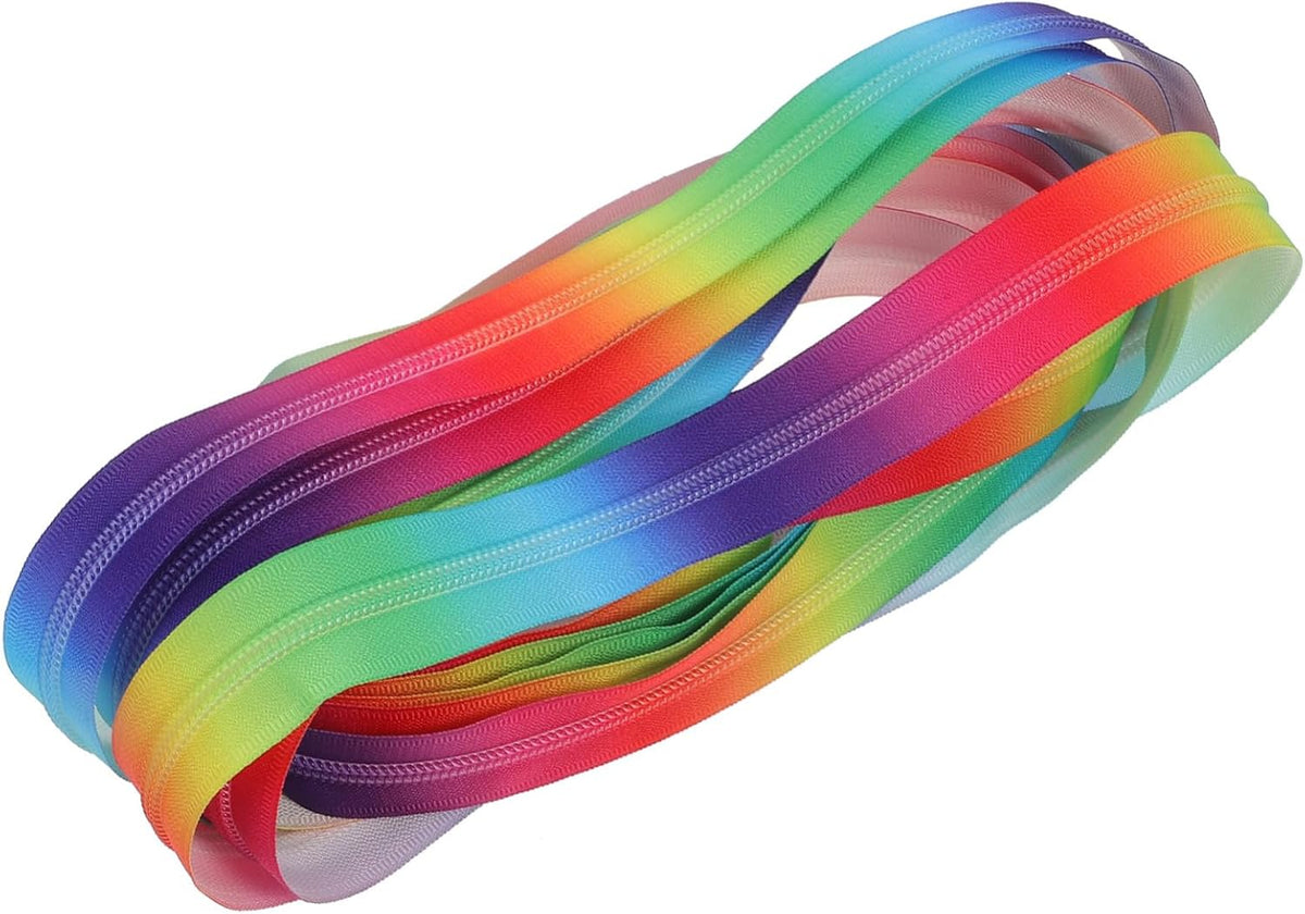 Rainbow Nylon Coil Zipper for Cushion Covers and Repair Projects