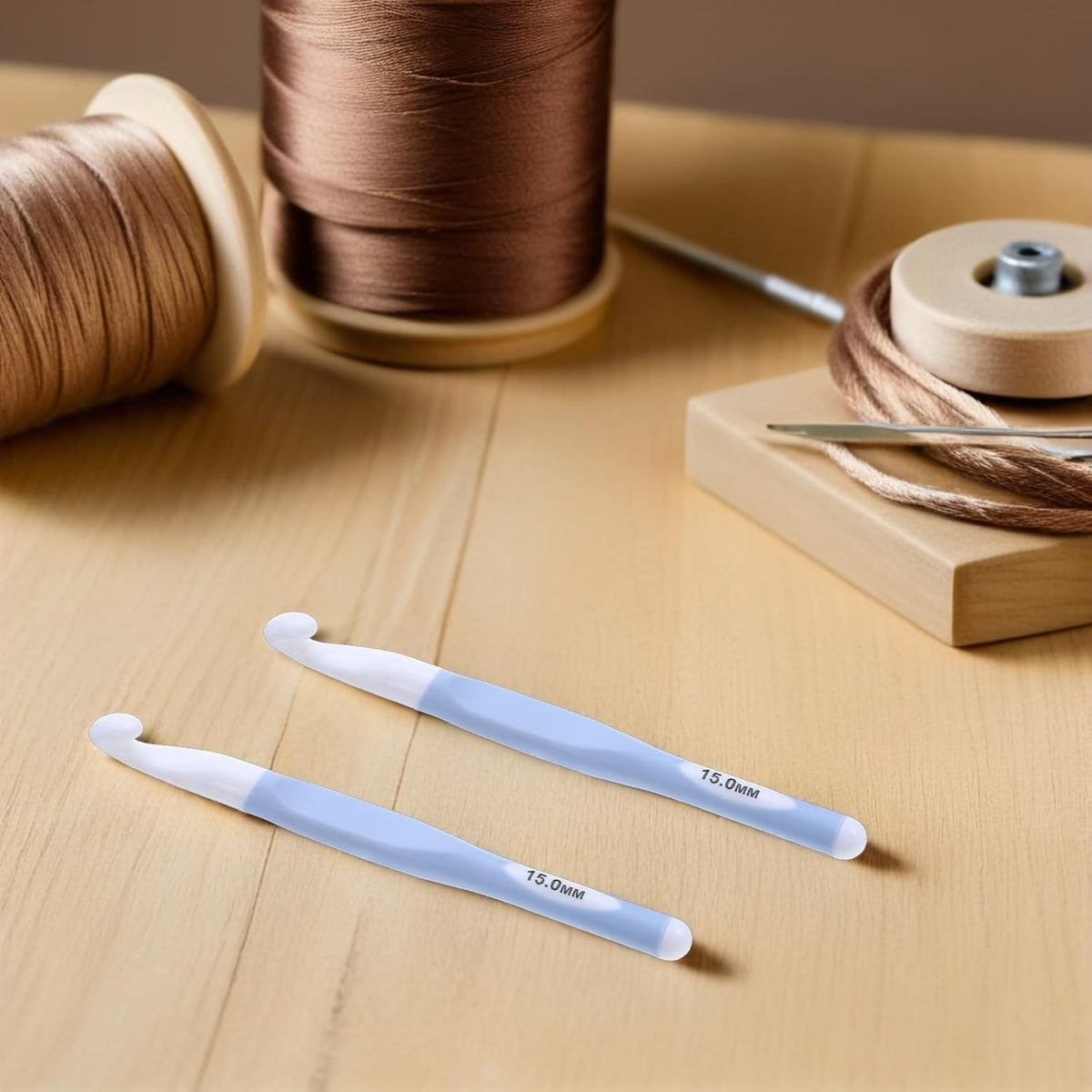 Winter Season 5Pcs Ergonomic Crochet Hooks for Chunky Yarn DIY Crafts