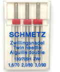 Schmetz 130/705H ZWI Embroidery Twin Sewing Machine Needle 3 Pk