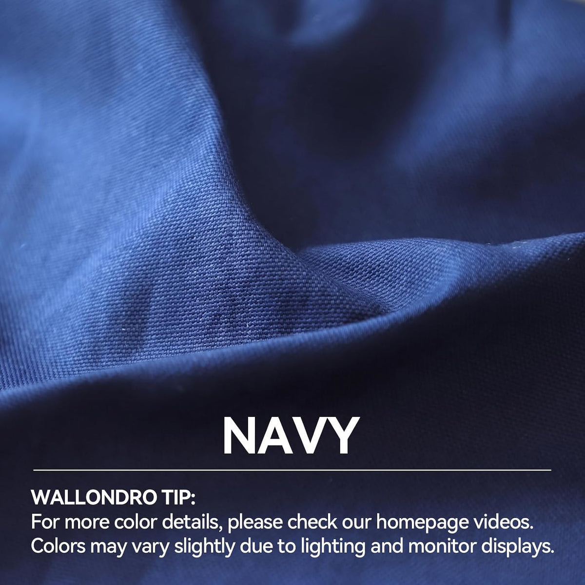 Navy Canvas Fabric, Premium 7oz 100% Cotton Duck Canvas Fabric by The