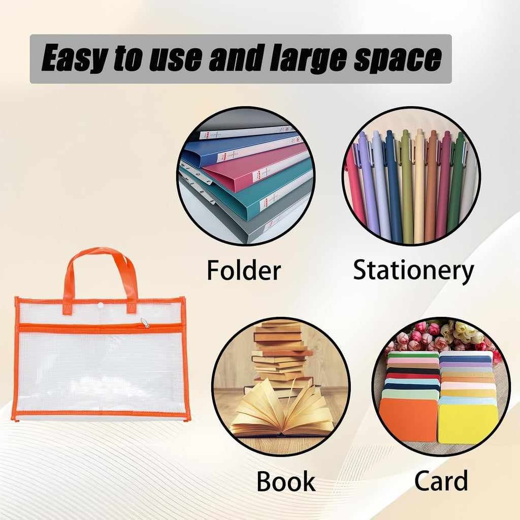 Yinluluna Sewing Project Bag, Art Supply Bag with Zipper & 2Pocket