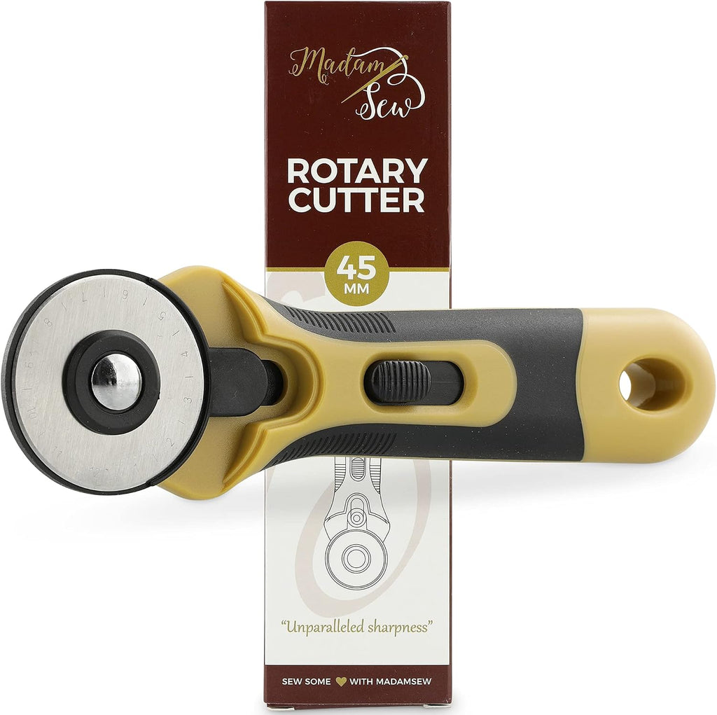 Madam Sew 45mm Rotary Cutter and Blades Bundle