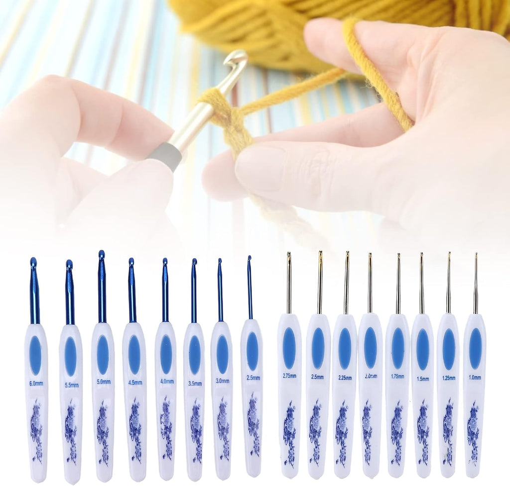 Soft Grip Crochet Hook Set,Crochet Hooks Needles for Arthritic Hands
