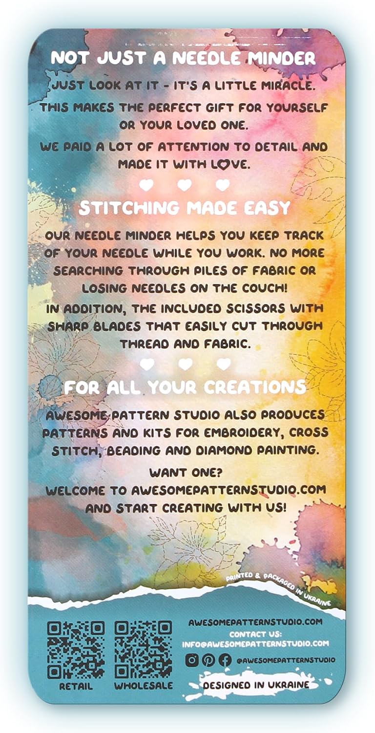 Awesome Pattern Studio Needle Minder Set - Mandala Flamingo Magnetic