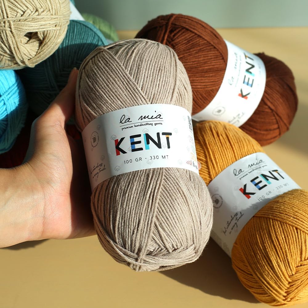 La Mia Kent 1 Skein 50% Cotton 50% Acyrlic Yarn, 100 Grams (3.5 Oz)
