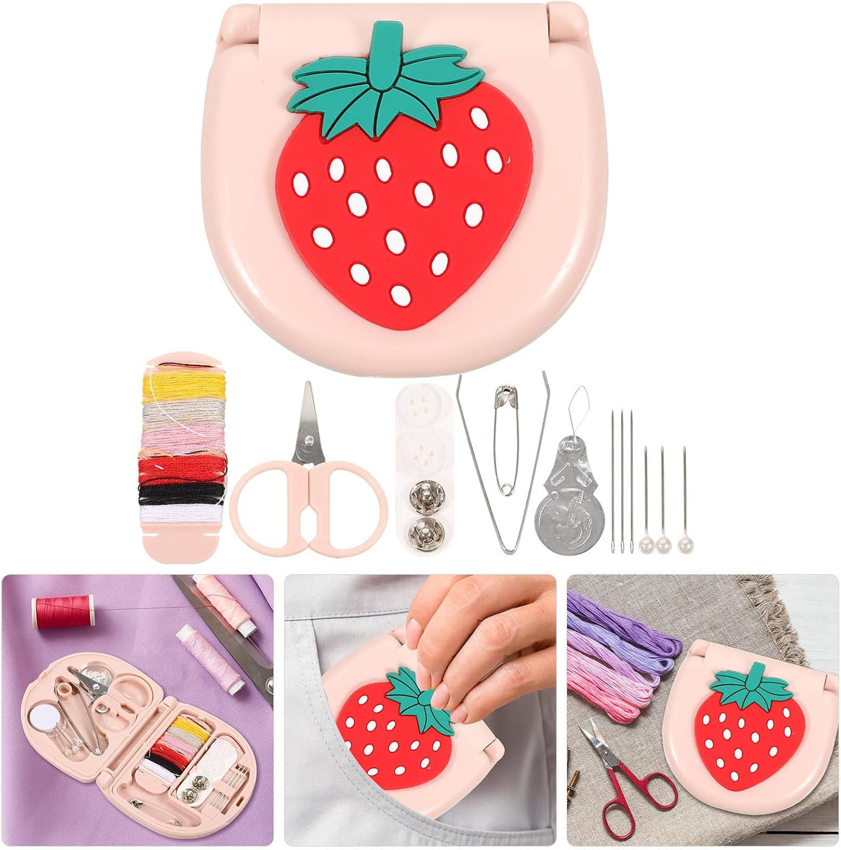Portable Sewing Repair Set Compact Travel Hand Kit for Adults