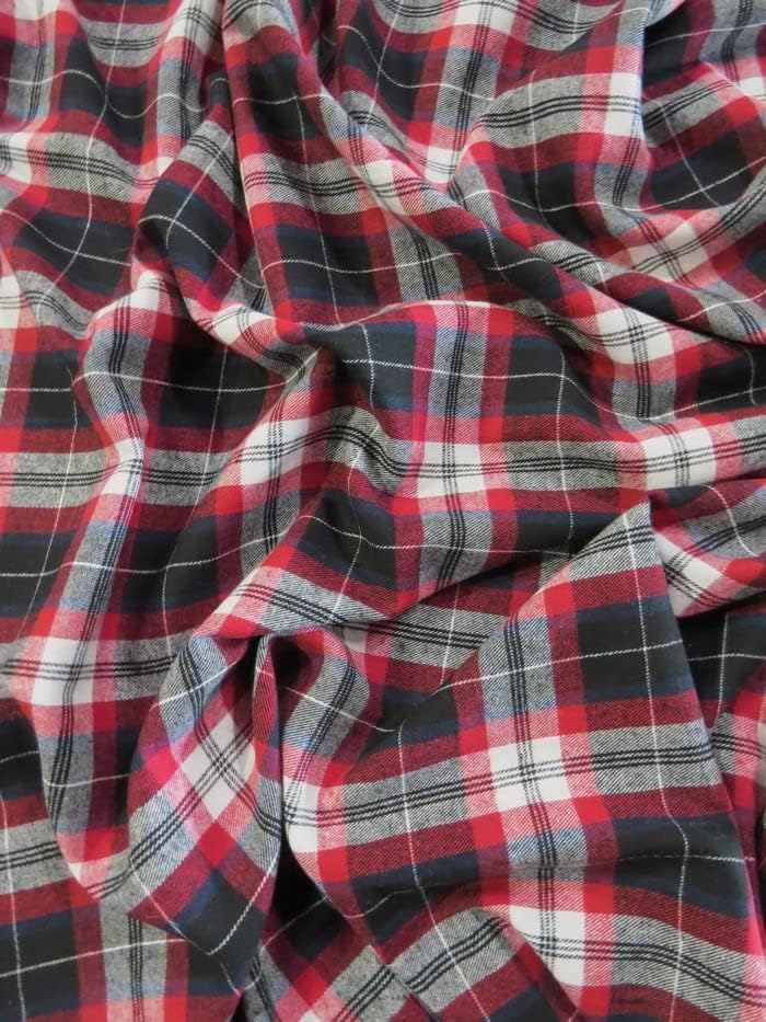Big Z Fabric Tartan Plaid Uniform Apparel Flannel Fabric By The Yard