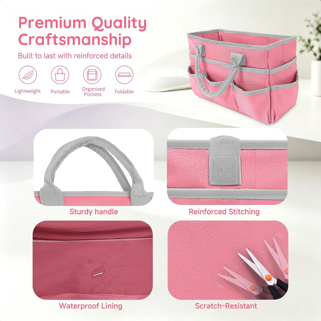 AKAYOK Craft Organizer Tote Bag, Art Supply Bag, Art Bags for