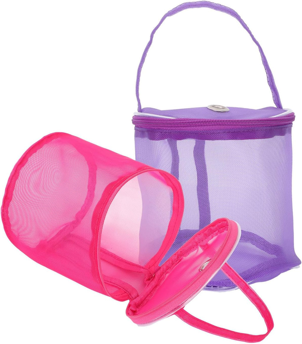 Hohopeti 4pcs Portable Mesh Yarn Storage Bag Multi-Function Woolen