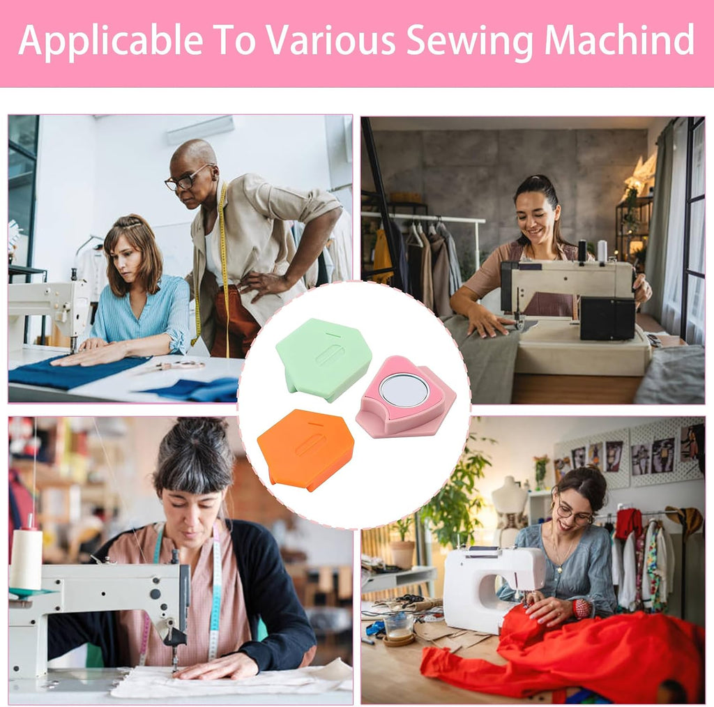 Anytin 3PCS Magnetic Seam Guide for Sewing Machine,Polygonal