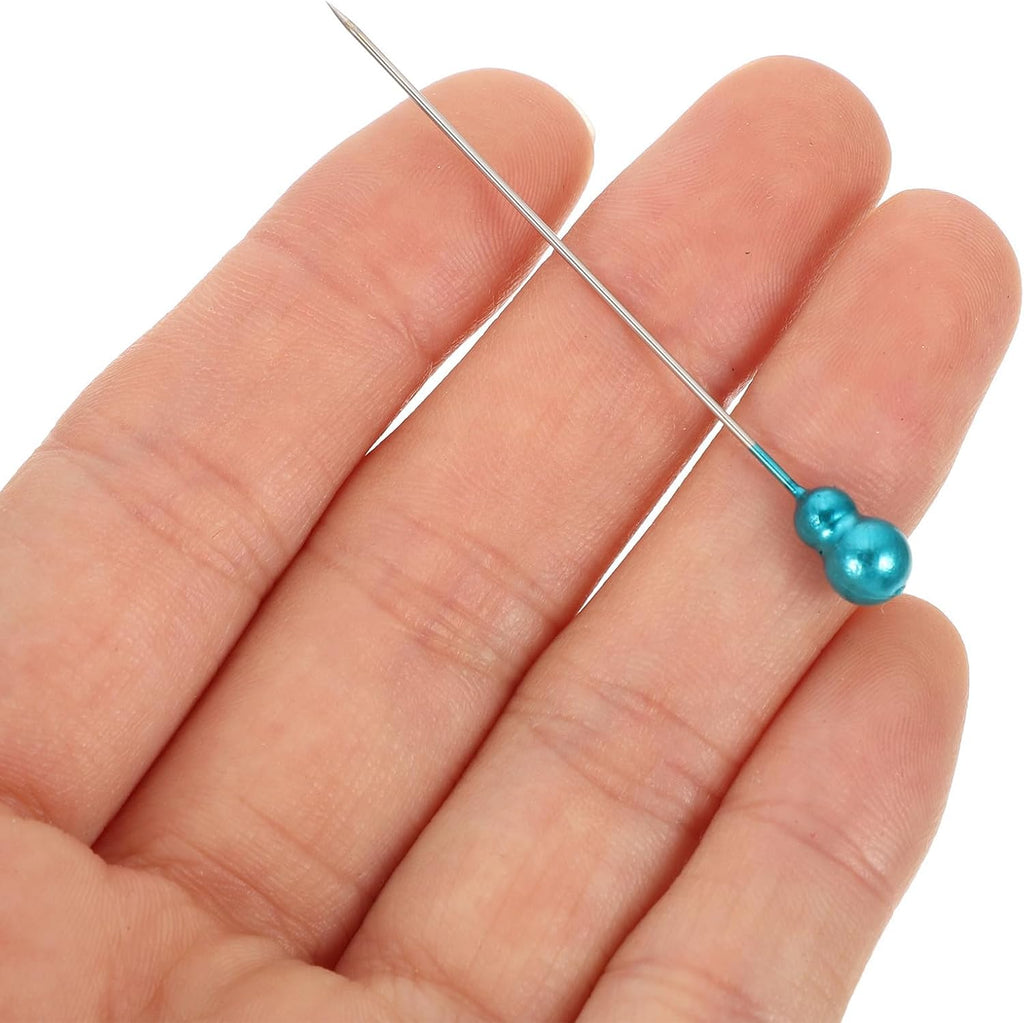 Pearl Head Straight Pins 200pcs with Storage Box