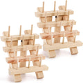 Tosnail 2 Pack 12 Spools Wooden Thread Holder, Small Thread Racks