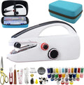 Handheld Sewing Machine Heavy Duty, with Blue Leather Storage Case and