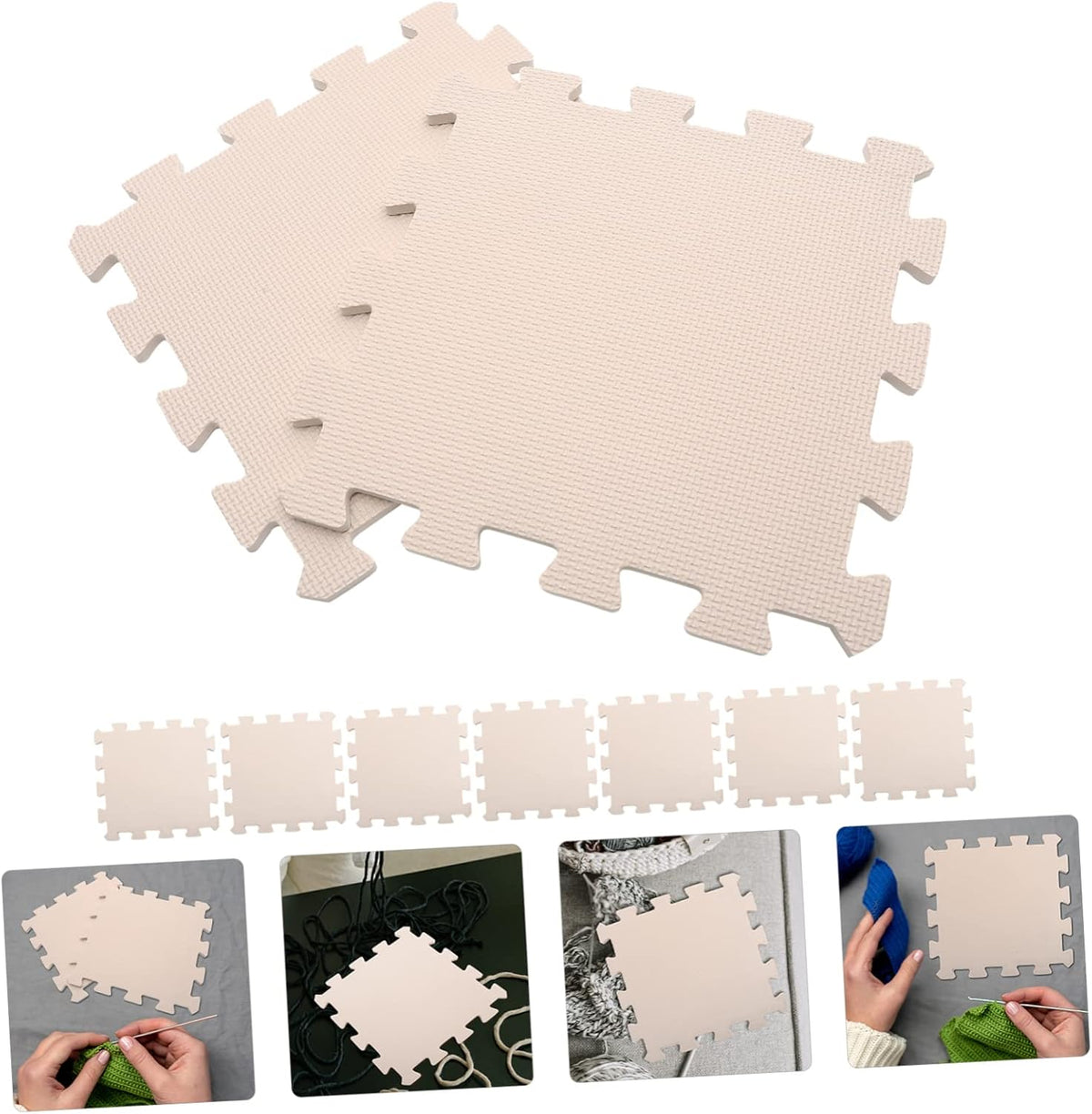 9pcs Multi Function Knitting Blocking Mat Convenient Foam Board