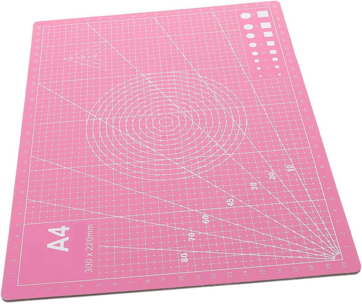 A4 Craft Cutting Mat for Engraving Projects, Pink PVC Board